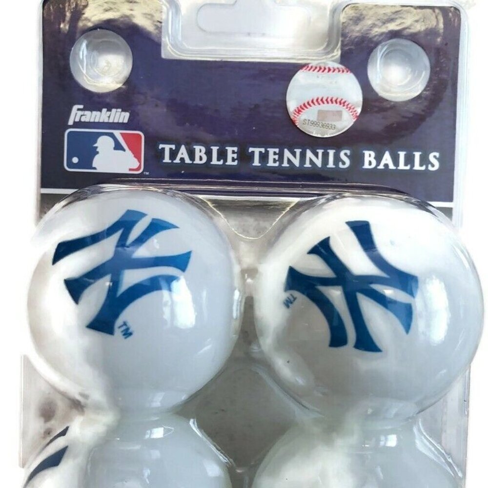 Franklin MLB New York Yankees Table Tennis Balls 12 Total Ping Pong Balls - Picture 2 of 2